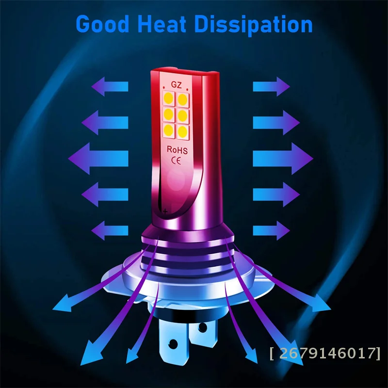 【YY26】2Pcs H7 LED 헤드라이트 전구 키트 자동차 안개등 110W SuperBright 로우 빔 6000K 방수 슈퍼 브라이트 차량 액세서리용