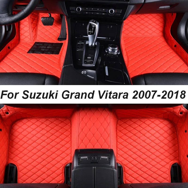 

Car Floor Mat For Suzuki Grand Vitara 2007-2018 DropShipping Center Interior Accessories 100% Fit Leather Carpets Rugs Foot Pads