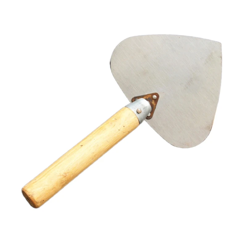 Manganese Steel Heart Shaped Round Shovel Plastering Trowel for Wall Floor Plastering Troweling Home Masonry Tools