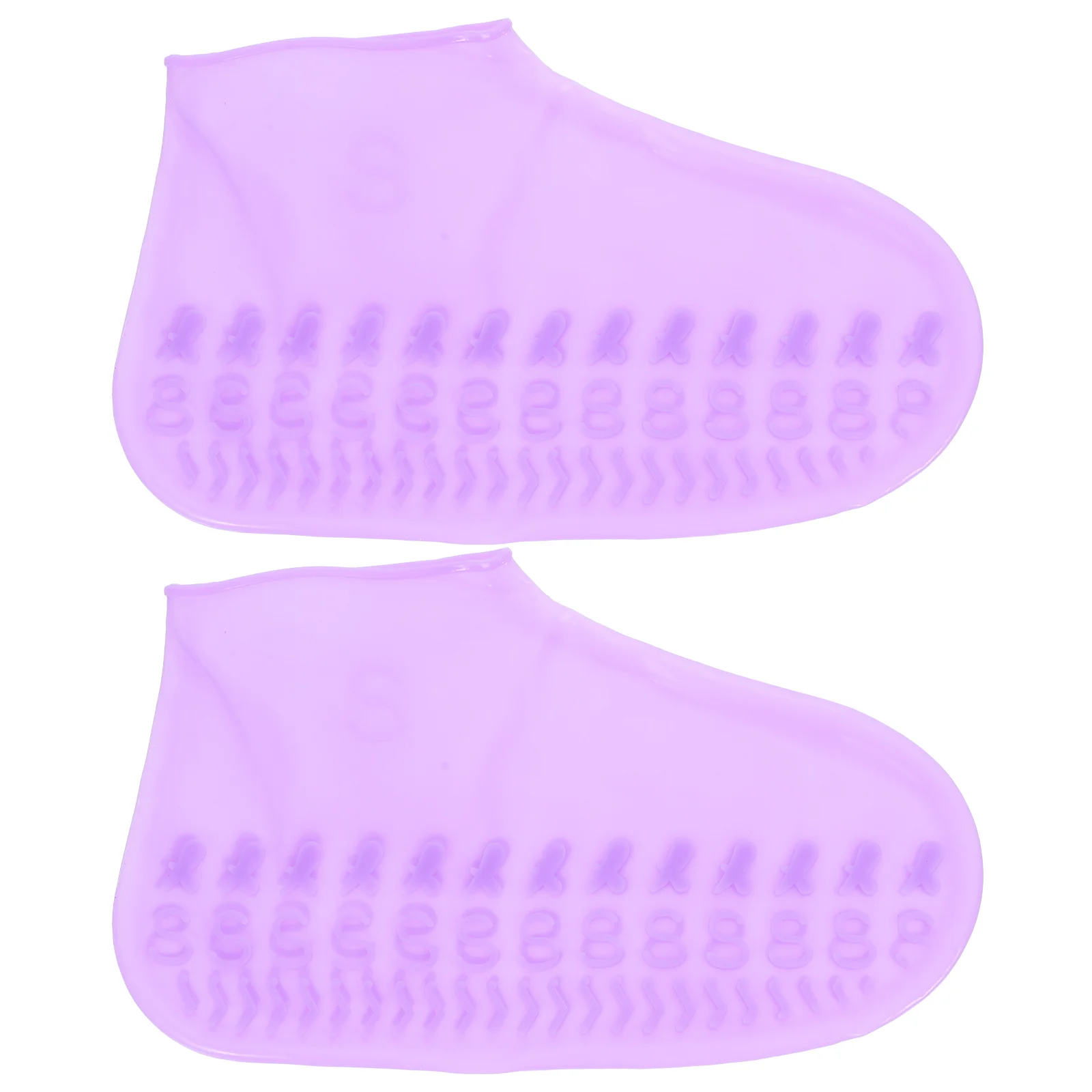 

1 Pair Rainproof Thicken Shoes Cover Anti-slip Rainshoes Cover Wear Resistant Unisex Shoes Protector (Purple, Size S)