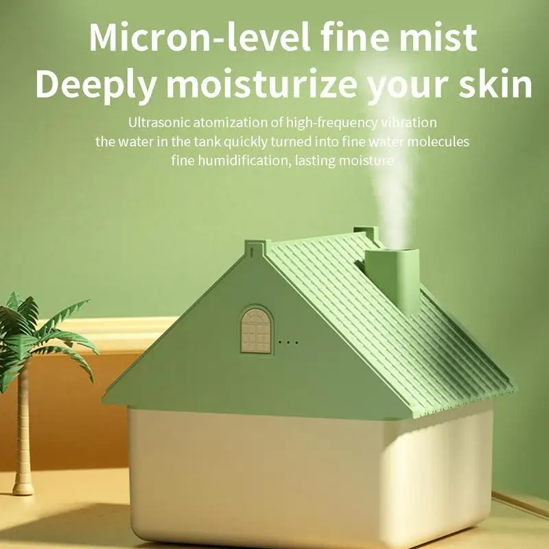 Table Top Humidifier USB Tiny Home Small Mist Diffuser With LED Nightlight And High-density Filter Element Mute Mister Bedroom