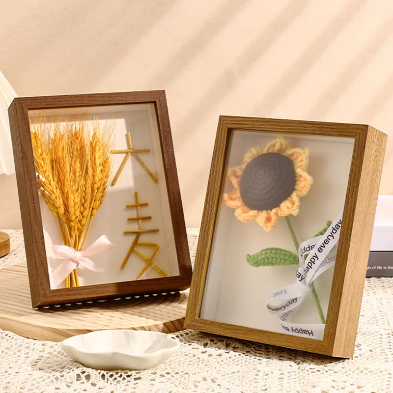 Transparent Floating Dried Flower Picture Frame Depth 5cm Specimen/DIY Handicraft/Action Figure Display Picture Frame Home Decor photo frame art frames