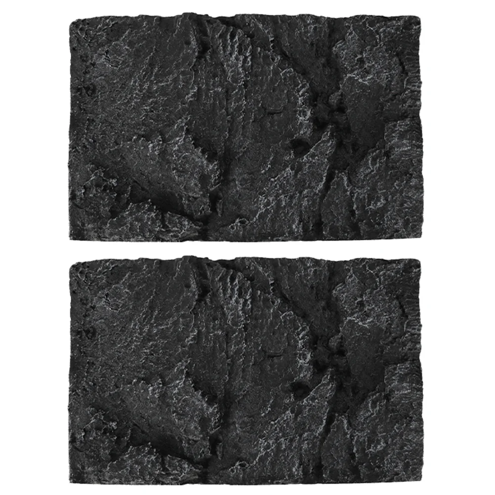 

2pcs Aquarium Background Boards Terrarium Turtle Tank Background Decoration