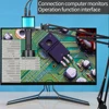 48MP 4K HDMI USB Electronic Digital Video Microscope Camera 180X Zoom C Mount Lens With LED Light For Lab PCB Phone Repair Tools 4