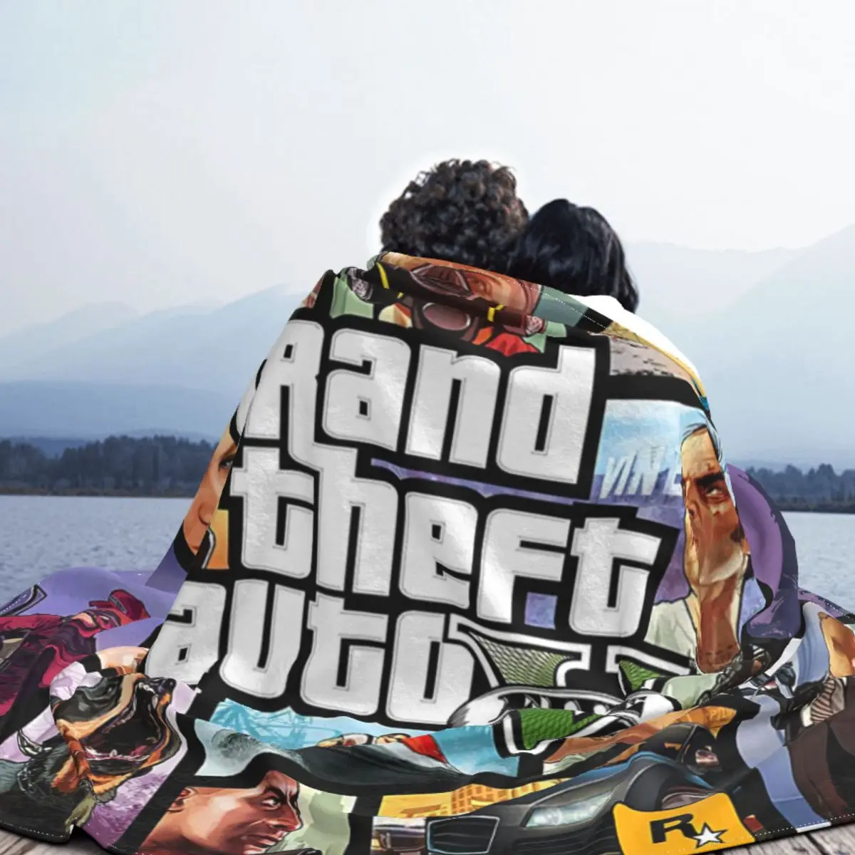 GTA Grand Theft Auto Blanket Warm Fleece Soft Flannel Video Game Throw Blankets for Bedroom Sofa Home Spring 5
