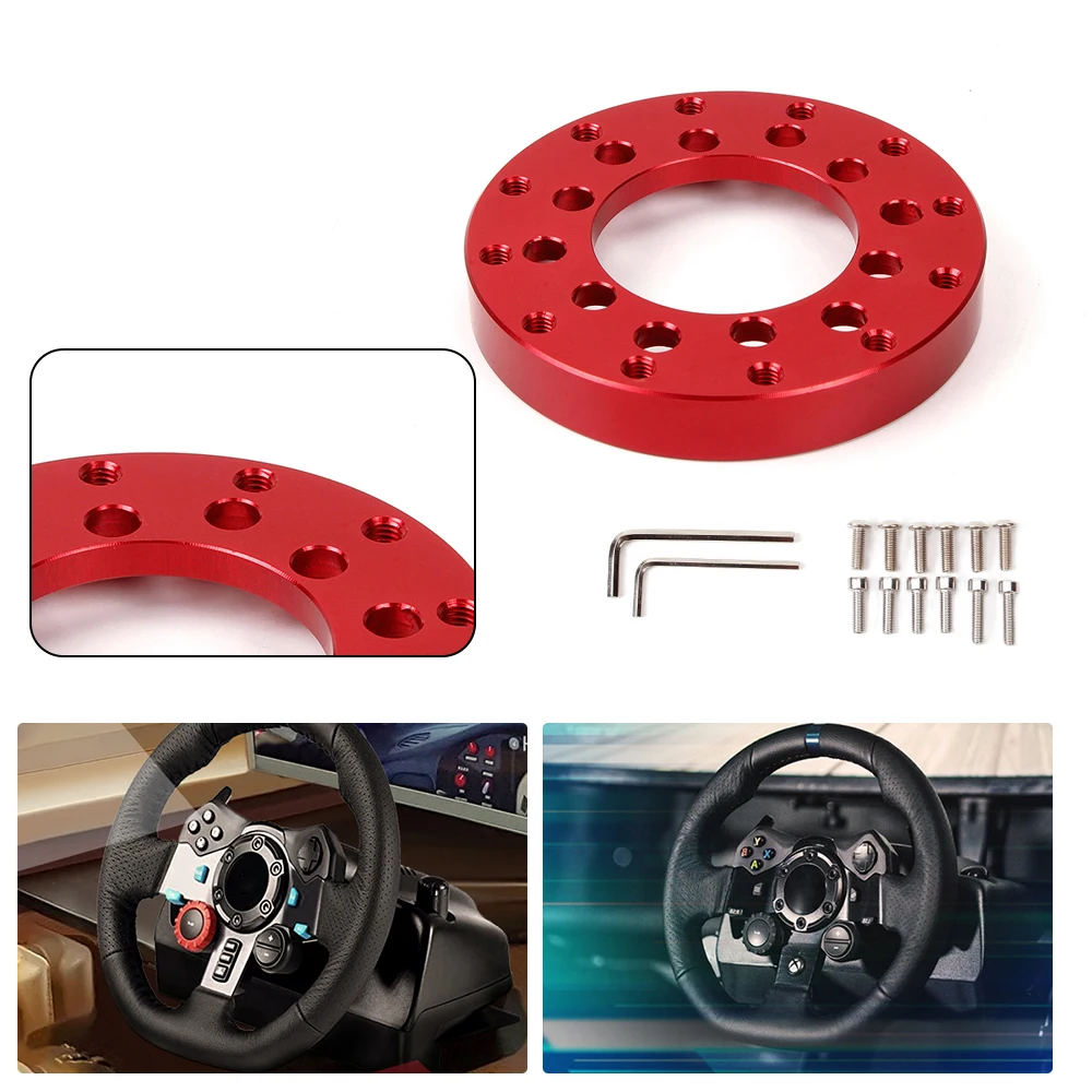 Para logitech g25 g27 73mm placa adaptador de volante compatível com 13  14 volante pcd corrida carro modificação do jogo - AliExpress