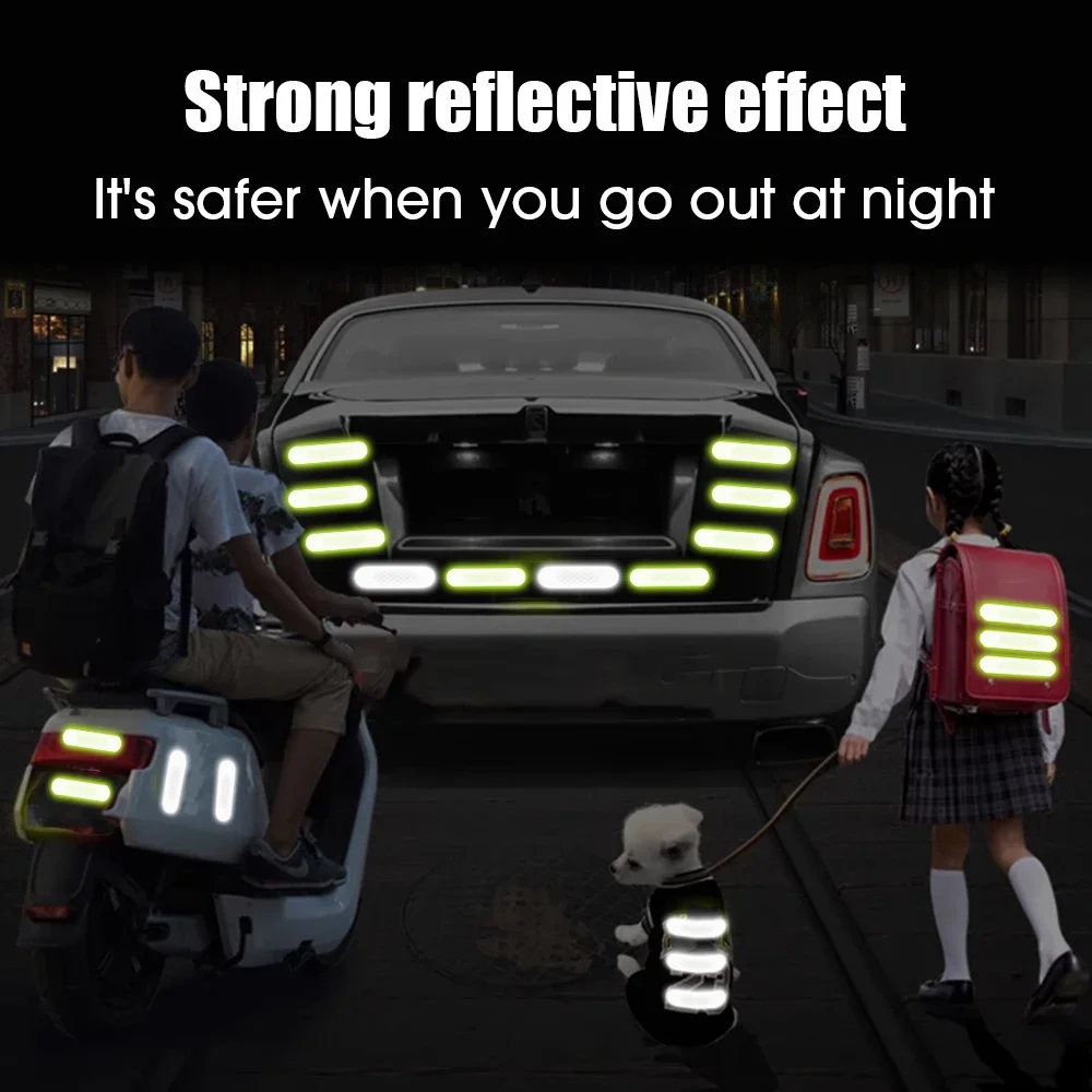 Reflective Stickers Reflective Tape Bands Reflective Tape Bike Reflective Tape 80/40/10PCS Helmet Safety Warning Waterproof High Visibility Night Riding Walking Car