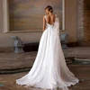 Exquisite A-Line Wedding Dresses For Women Lace Printing Bridal Gowns Sexy Appliques Backless Vestidos De Noiva 2024 Customized 2