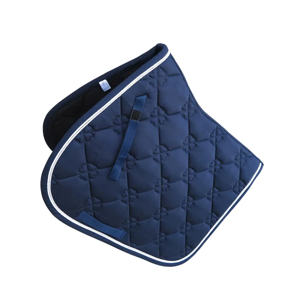 Saddle Pad Horse Riding Dressage Supportive Mat 300G T/C Cotton Shock Absorbing Equestrian Equipment Accessory All Purpose horse riding equipment saddle cushion