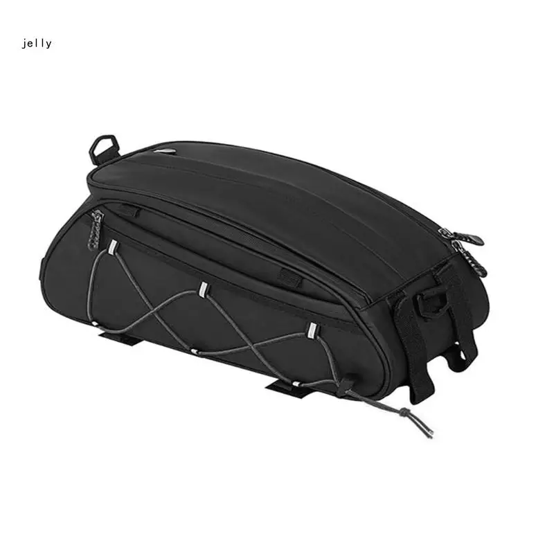 

448C 10L Bike Trunk Panniers Saddle Bag Carriers with Reflectors Waterproof Hard Shells Bike Bag for Bicycles Rear Rack