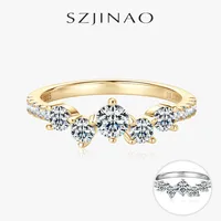 Full Star Moissanite Ring 0.87ctw D Color Bright Cutting