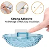 1 Pc Sink Adhesive Soap Holder Soap Dishes Sponge Container with Wall Hook for Shower Kitchen Bathroom Accessories 5