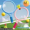 1 SetLightweight Children Tennis Badminton Tennis Racquets Kids Badminton Rackets Kit Parent Child Interactive Toys For Children 3