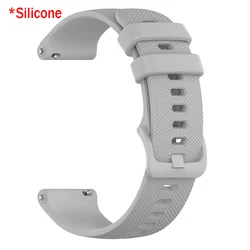 Premium Nylon Sports Wristband with Silicone Lining - 22mm Strap for 22mm Universal (Gray)
