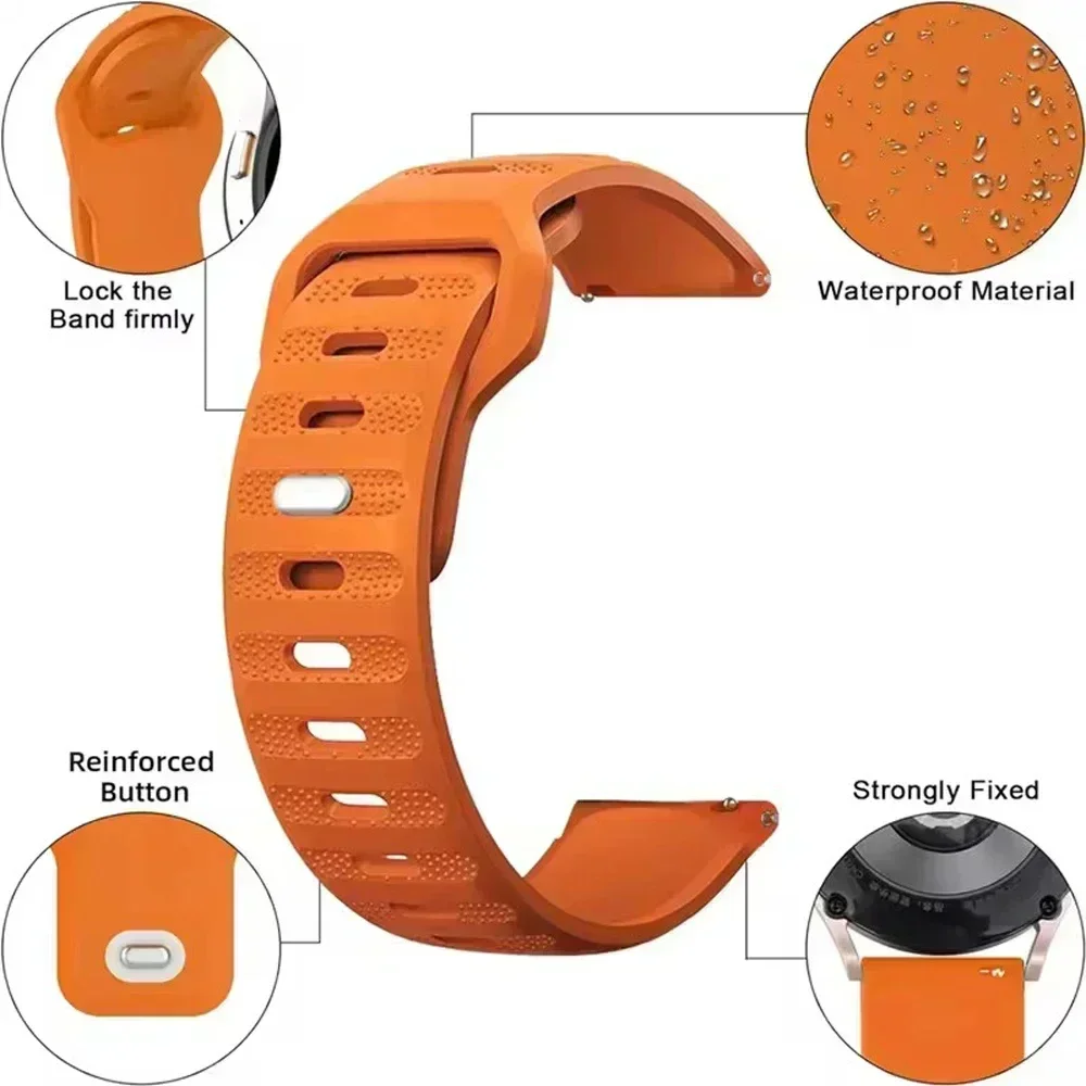 Versatile Silicone Sport Strap - Available in 20mm & 22mm