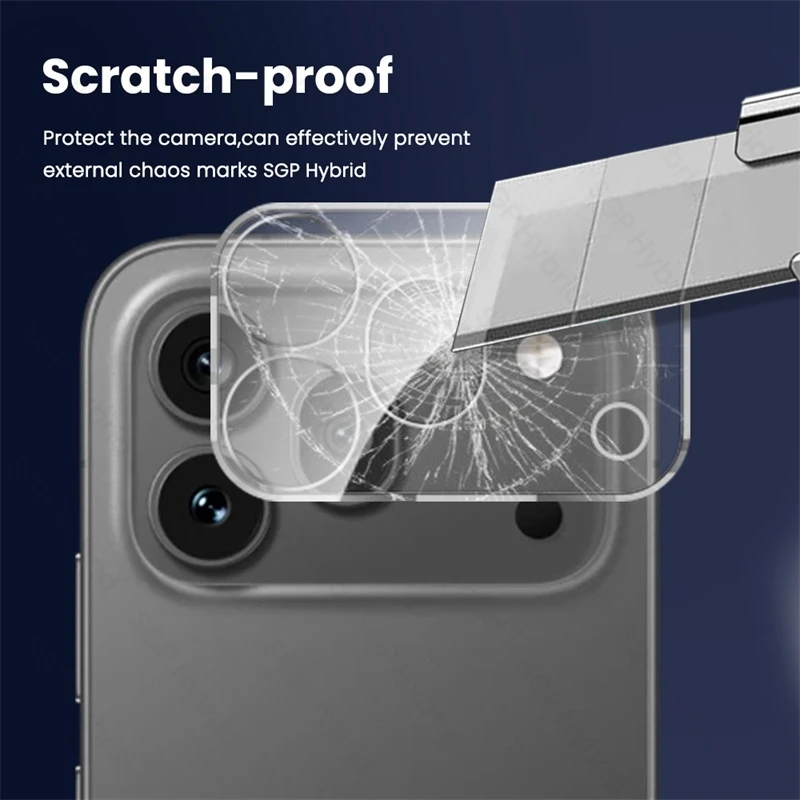 Premium Camera Protective Glass - 3 Pack 9H Curved Tempered Lens Films