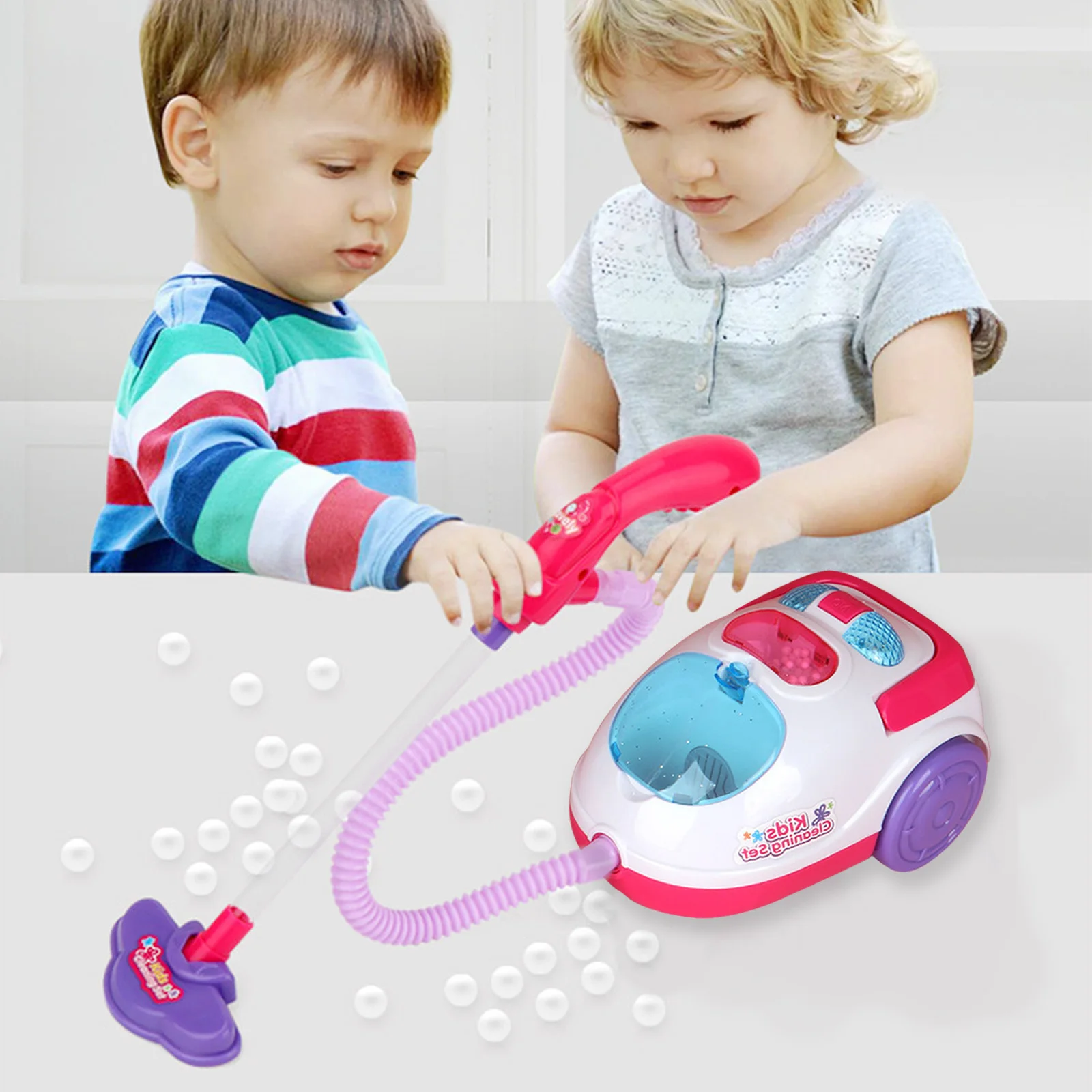 Vacuum Cleaner for Children Toy Household Cleaning Dust Catcher Toys with Sound Light for Boy Girls Pretend Play Games Kids Gifs cleaning toys vacuum cleaner toy children pretend play toys