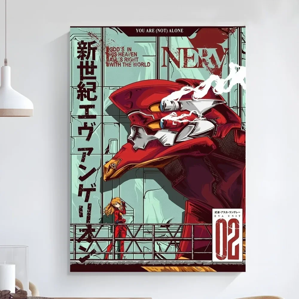 Poster Art Self-adhesive Art Small Poster anime poster poster prints HD Quality Wall Painting Study Wall Decoration N-NeonS E-Evangelion