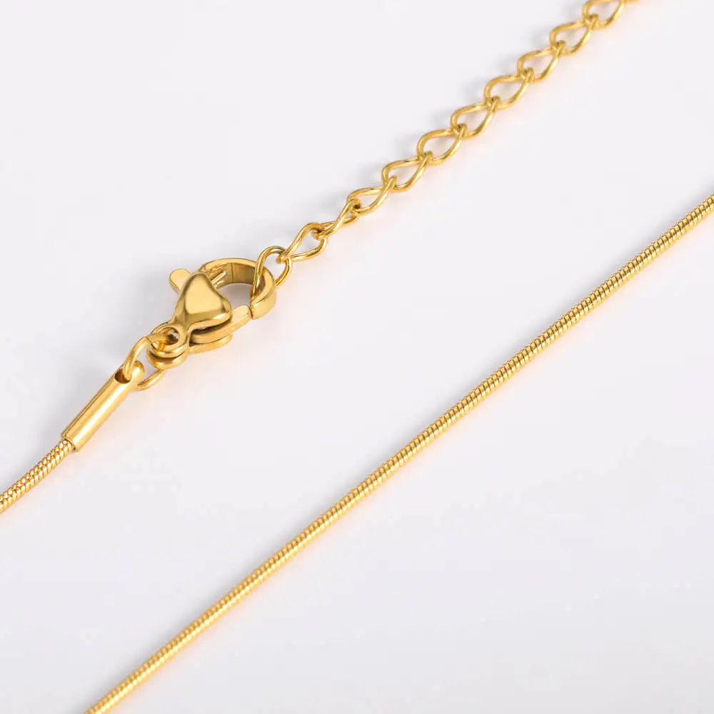 Punk Stainless Steel Snake Necklace for Men Women