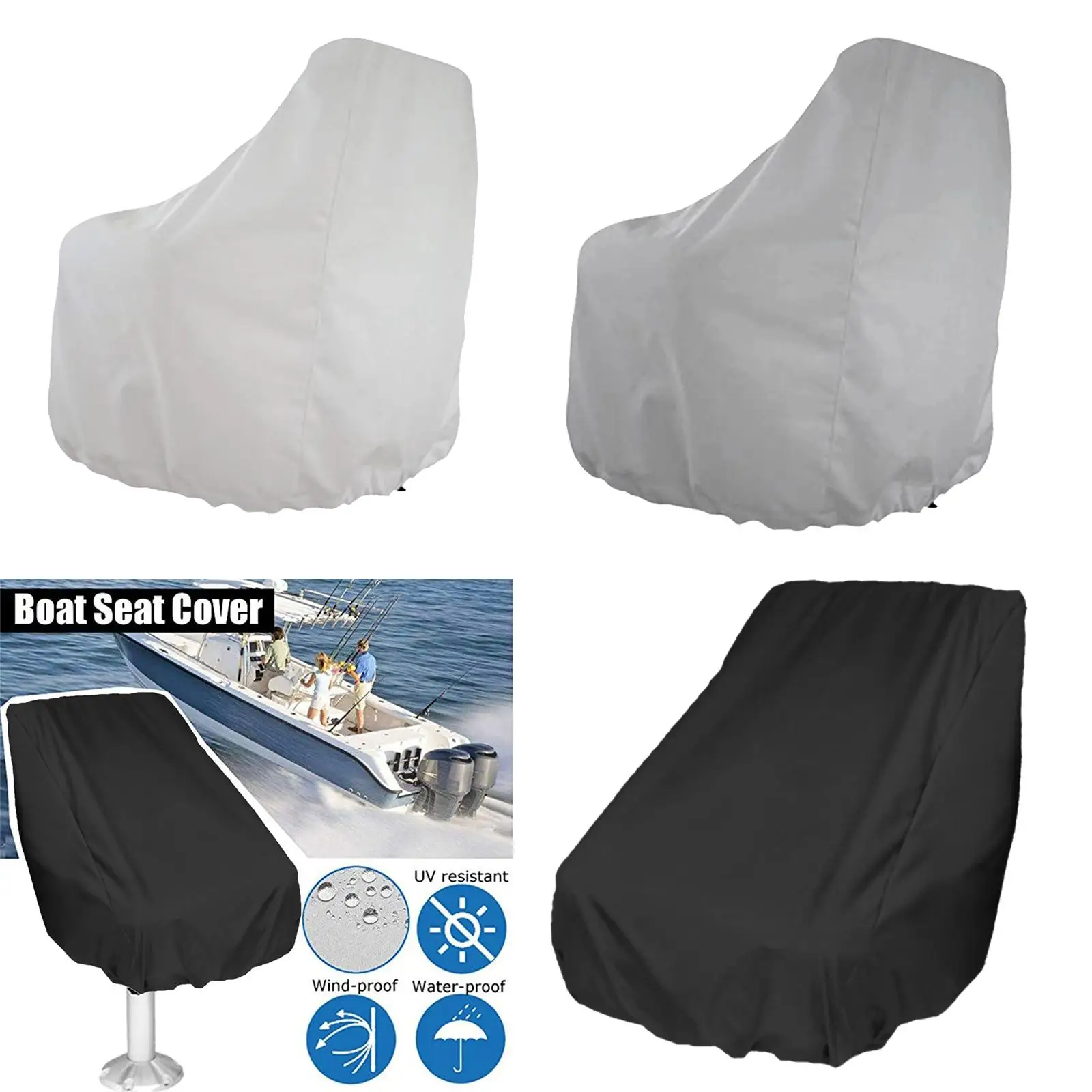 Helmsman Boat Seat Cover Outdoor Yacht Folding Waterproof Bench Chair Cover