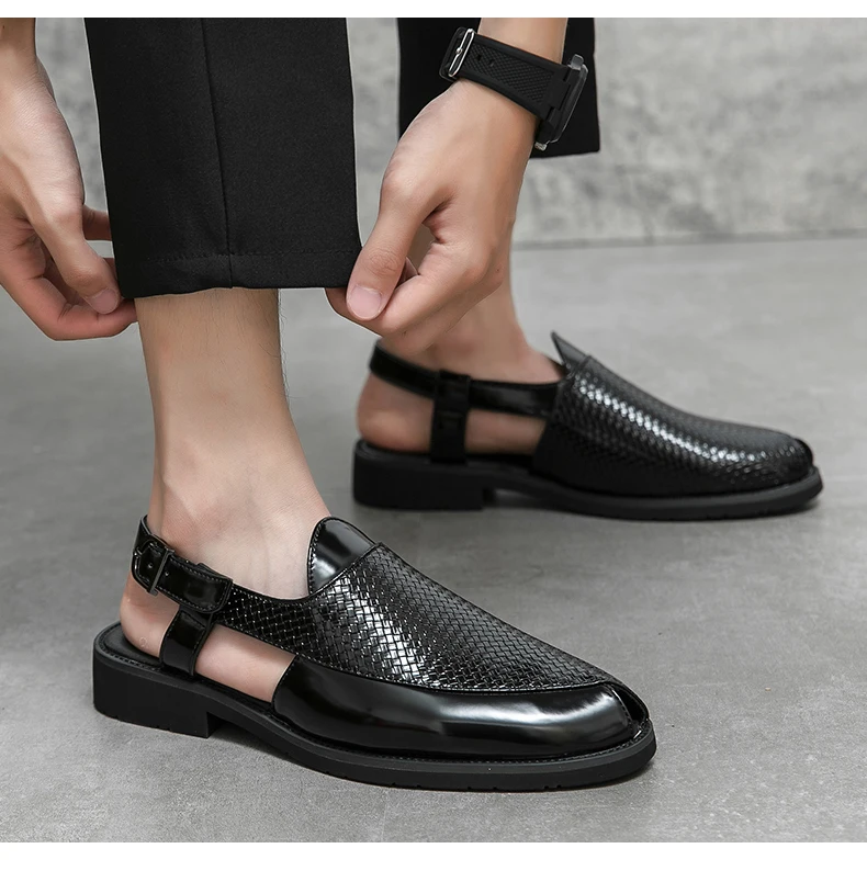 Sommer Männer Schuhe Atmungsaktive Original Neue Fahren männer Sandalen Männer Sozialen Schuhe Mode-Business Sandalen Hausschuhe Garten Schuhe – Detail 8