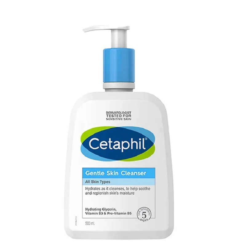 

Cetaphil Smoothing Cleanser for Sensitive Skin 500ml Mild Damage Repair Hydrating Moisturising Acne Treatment