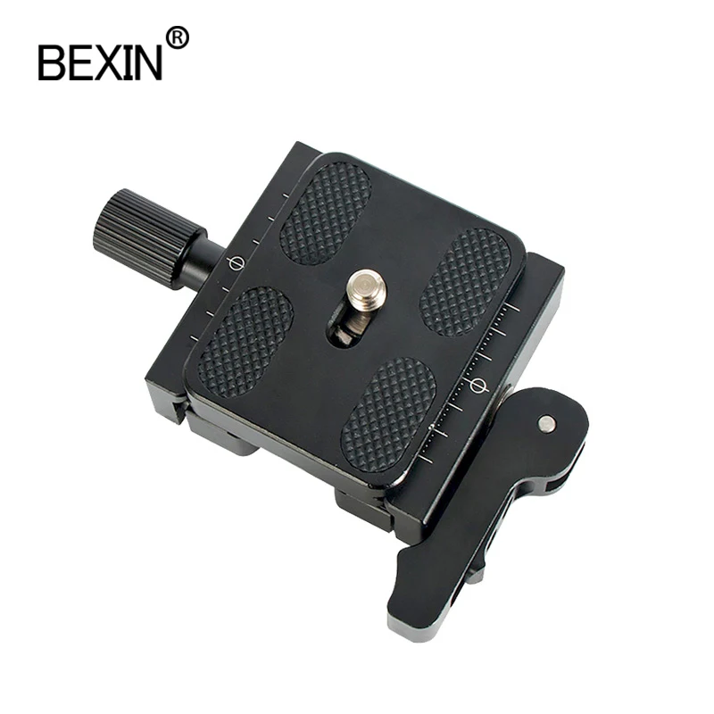 BEXIN Double Lock Mounting camera Plate Clamp Quick Release Plate Clamp Adjustable Knob Adapter For Arca Swiss Tripod Ball Head camera clamp camera tripod plate camera tripod adapter camera mount plate camera base plate tripod adapter mount