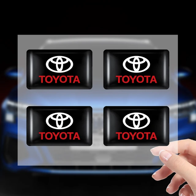 4/10pcs Car Interior Stickers Badges Auto Styling Decoration Accessories For Toyota Rav4 Yaris hilux prius avensis auris Corolla