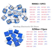 1818PCS Electronic components Diy Kit 2n2222 RM063 3296W LED PCB Capacitor Resistor potentiometers ne555 lm317 Diodes Monolithic - Image 2