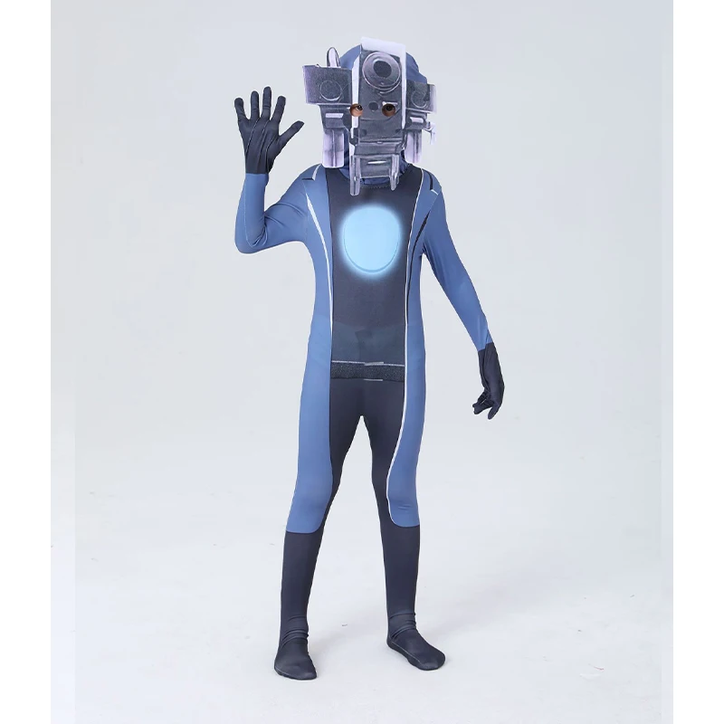 

Костюм для косплея Skibidi унитаза, костюм мужчины, ТВ, Человека-паука, костюмы, боди, комбинезон, маска на Хэллоуин для женщин, мужчин и детей