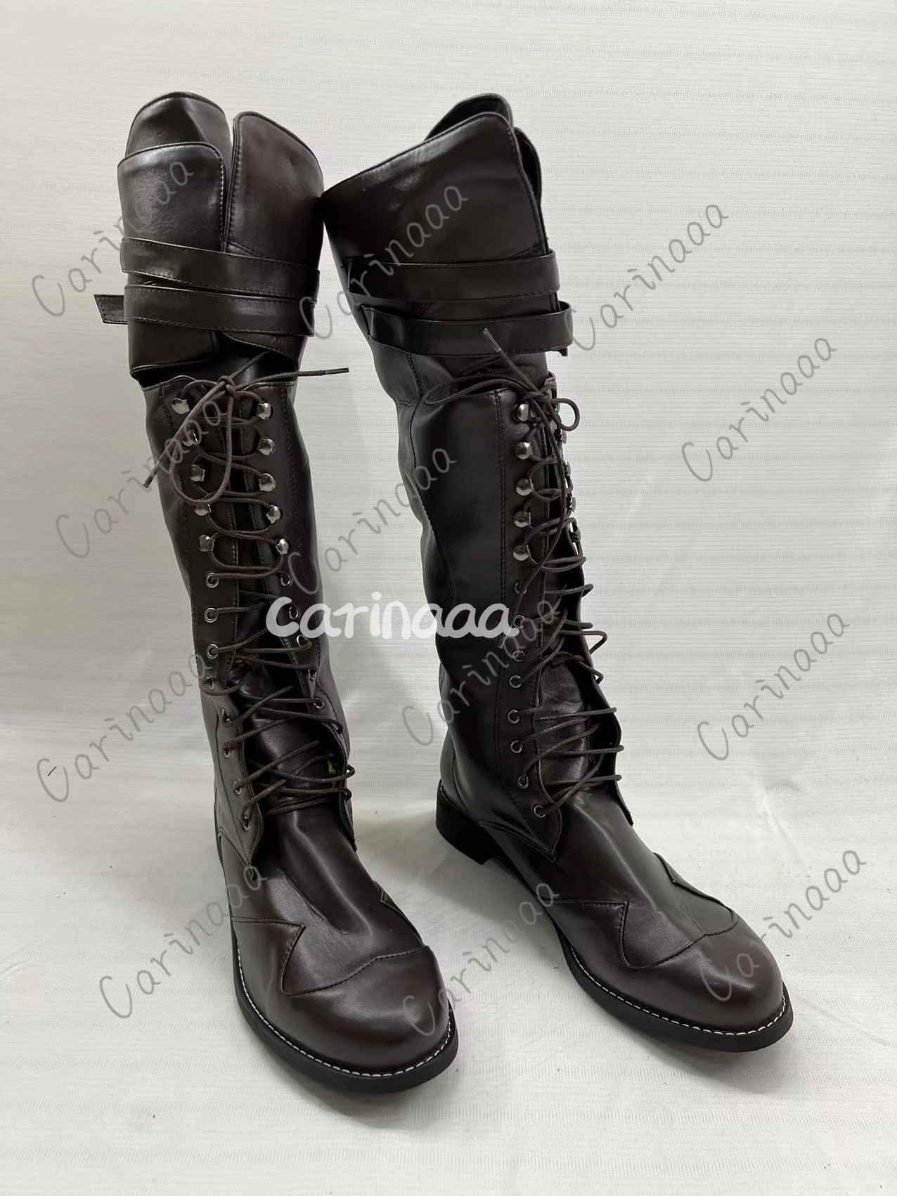 Medieval Steampunk Cosplay Boots Men Winter Larp Viking Pirate