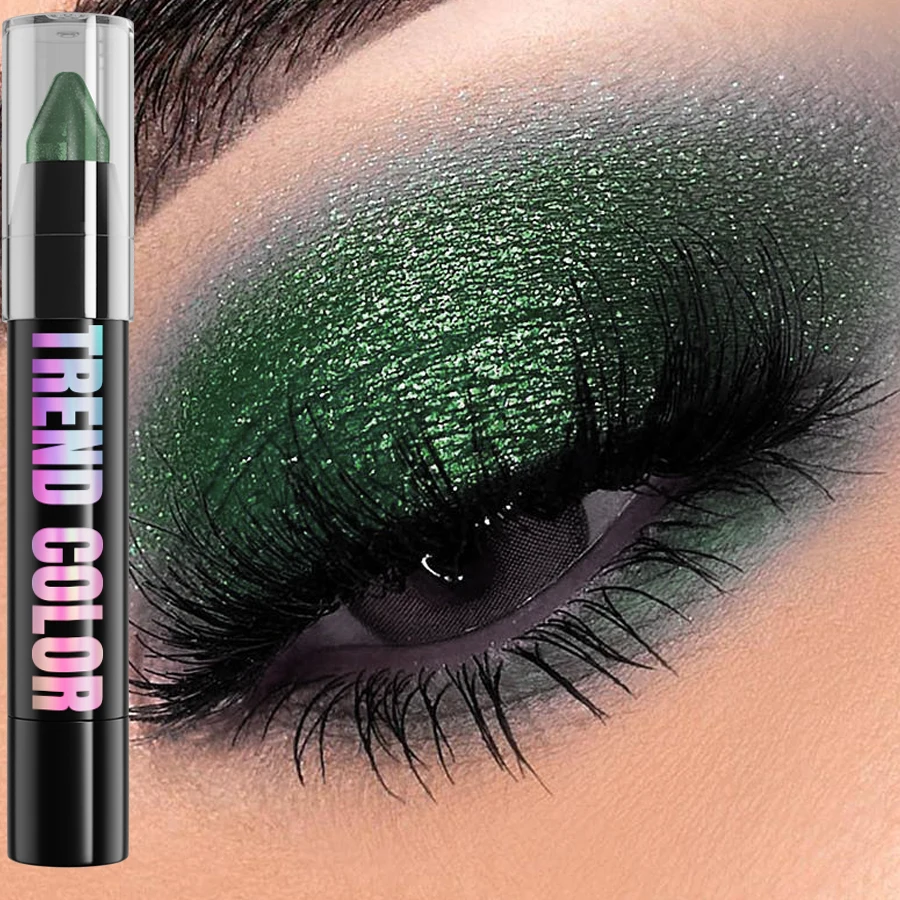 24 Colors Pearlescent Glitter Eyeshadow Eyeliner Pencil Waterproof Matte Nude Eye Shadow Eye Makeup Shimmer Highlighter Pen Tool 2