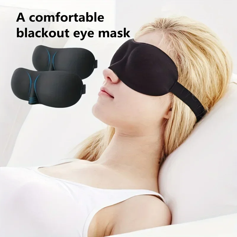 3D Sleeping Mask Eyepatch Block Out Light Soft Paded Sleep Rest Relax Aid Cover Patch Blindfold Face Shade Eyeshade Eyes Patchs
