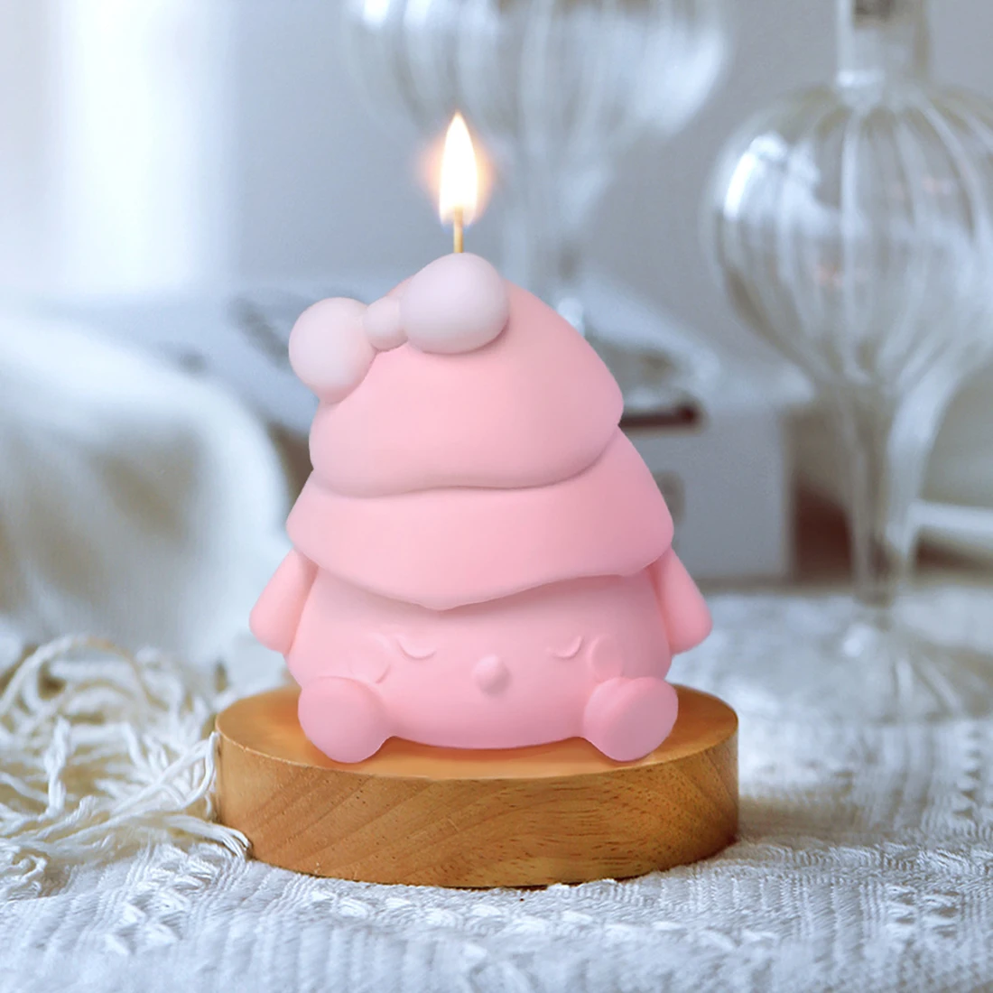 Christmas Tree Silicone Candle Mold Xmas Ornament Snowman Craft Molds DIY Soap Resin Plaster Making Home Holiday Decor Art Gifts