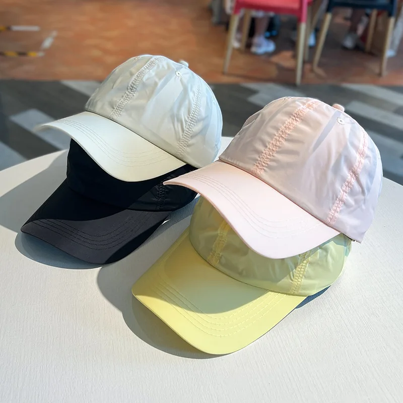 

Men and Women Quick-drying Baseball Cap Outdoor Light Board Sunscreen Summer Breathable Casual Sun Hat Solid Color Visor Hats