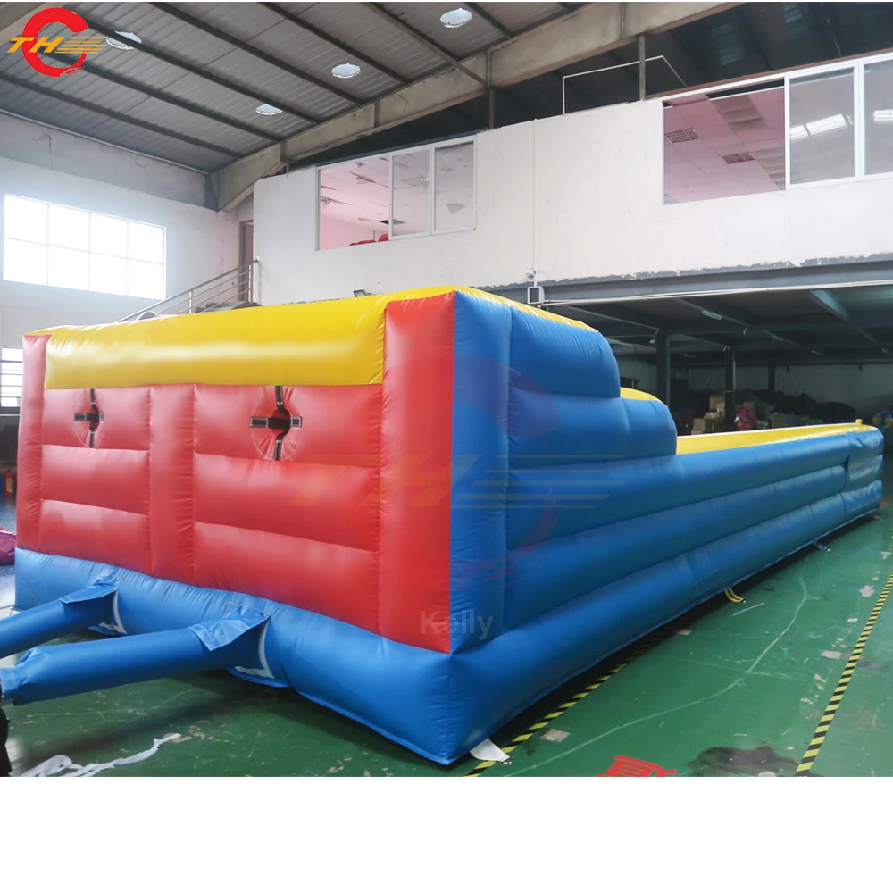 8x2.5m/10x3m Inflatable Gladiator Jousting Bungee Run 2 in 1 Combo Bungee & Joust Interactive Sport Game 4