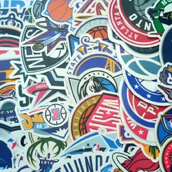 50Pcs Basketball team Stickers Ornament Stationery Waterproof DIY Skateboard  Fridge Guitar Graffiti Notebook Outdoor Sports