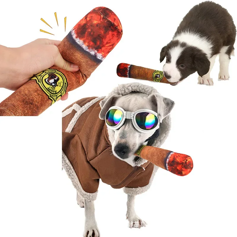 

Pet Chew Toy Simulation Cigar Modeling Dog Teasing Dog Interactive Paper Toy