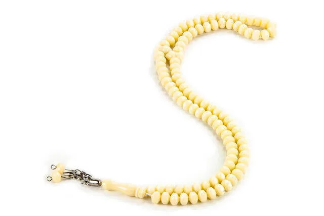 IQRAH Crystal Looking 99 Rosary Mevlüt Hajj Umrah Gift 10 pieces of Melon