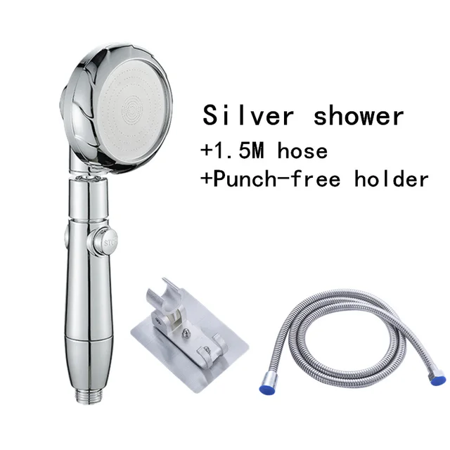 Silver shower set 4
