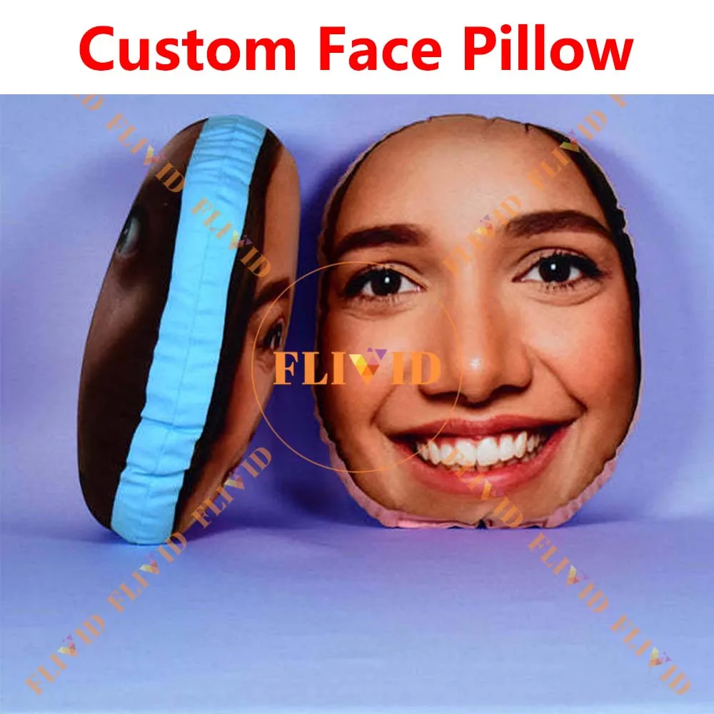 Customized 3D Human/ Animal Face Pillows,Hot Funny Head Pillow,Personalized Woman Pillow,Pet Loss Memorial Gift,Pet Lover Gift 3