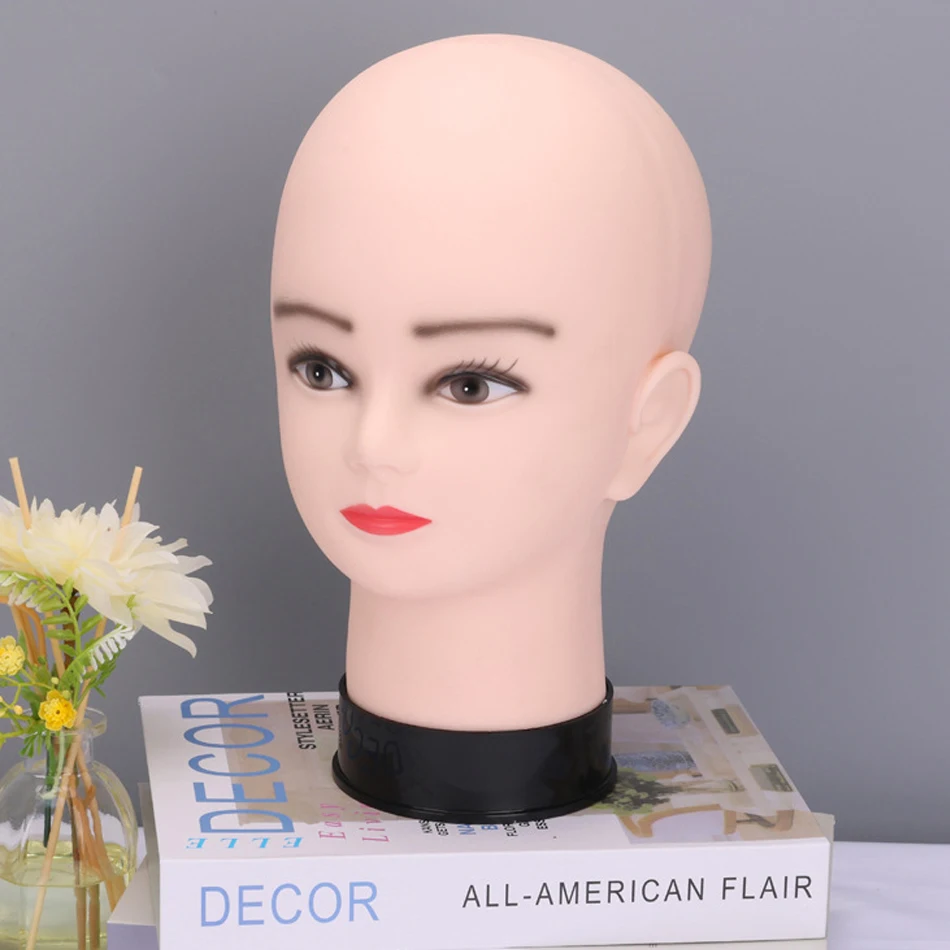 Synthetic Mannequin Head Afro Mannequin Head Wig Stand With Tripod For Women Making Wig Hat Mask Display