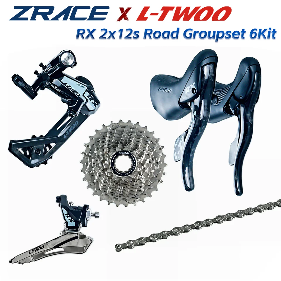 LTWOO RX 2x12 speed, 24s Road Groupset 6Kit Carbon Fiber, ZRACE