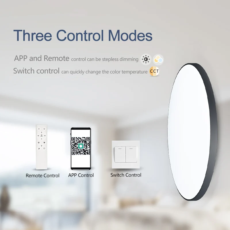 MANVIV Smart Ceiling Lamp 36W 50W for Room Bedroom Modern Led Ceiling Lamp Dimmable with Remote Control for Bathroom Kitchen