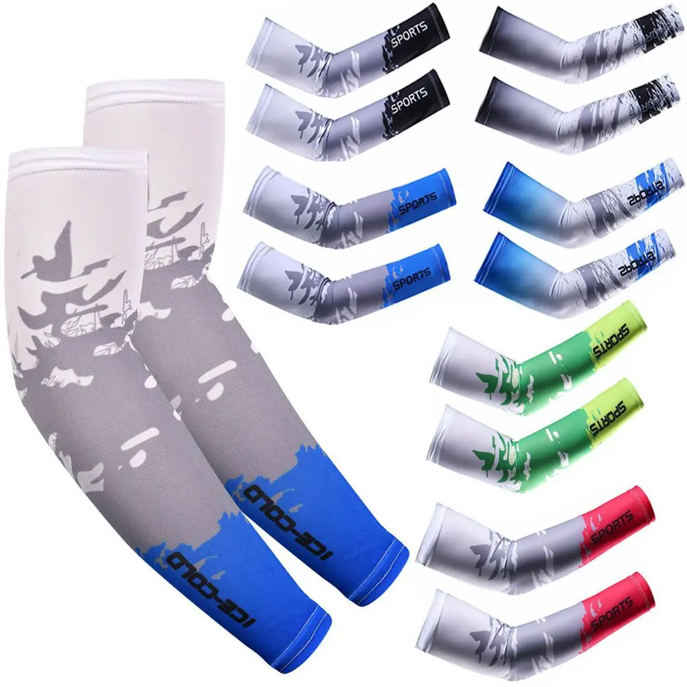 2Pcs Cooling Arm Sleeves UV Sun Protection Sports Running Outdoor Volleyball Fishing Cycling Hide Tattoo cooling arm sleeves,sun protection arm sleeves,arm sleeves