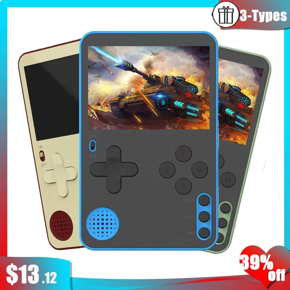 K10 Retro Video Game Consoles Protable Classic Mini Handheld Gaming Console with Pocket Player Built-In 500+ Games with Tetris