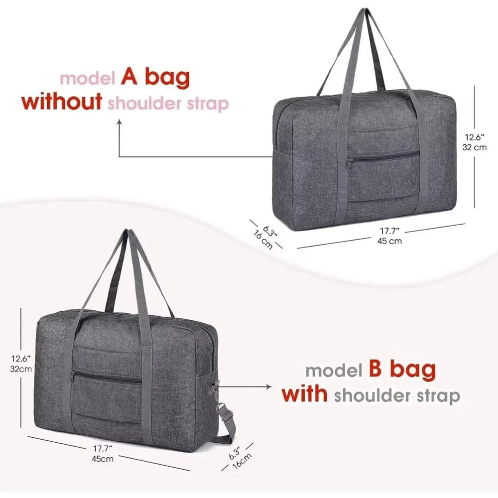 New Underseat Travel Duffel Bag Carry-on Convenient Foldable Bag Foldable Personal Item for Women Men