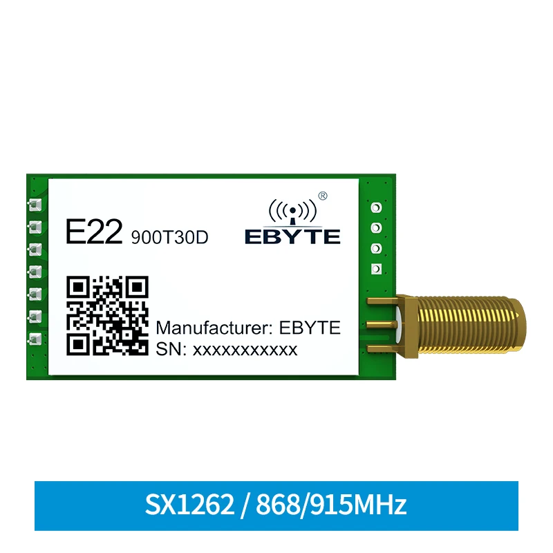 

E22-900T30D SX1262 RF Chip LoRa Spread Spectrum Automatic Relay Networking Longer Transmission Distance Lower Power Consumption