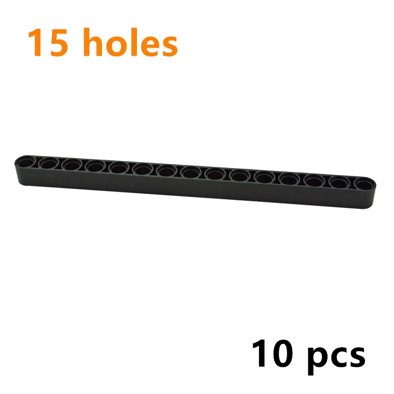 Building Blocks Technical DIY Liftarm Thick 1x15 hole arm Bricks Compatible MOC Parts Educational 64871 32278 Assemble Particles