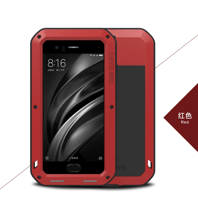 Love Mei Premium Waterproof & Shockproof Aluminum Phone Case Cover